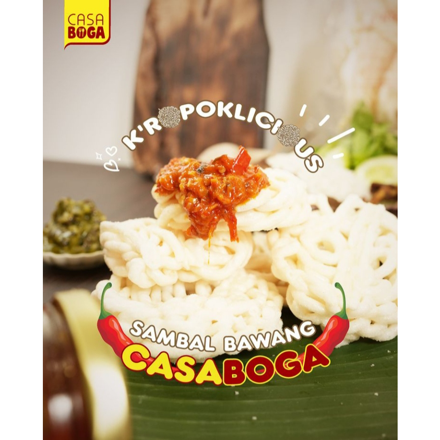 

CASA BOGA Keropok Mawar Ikan Tenggiri Kerupuk isi 10 / 120g Halal