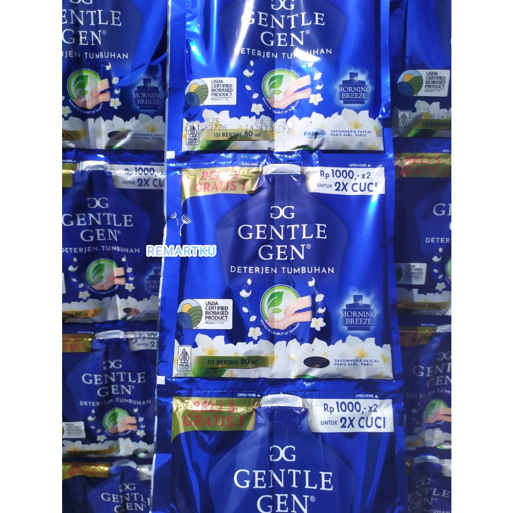 [SHOPEE LIVE] Gentle gen detergen cair 80ml sachet renceng renteng | gentle gen beli 3 gratis 1 80 ml