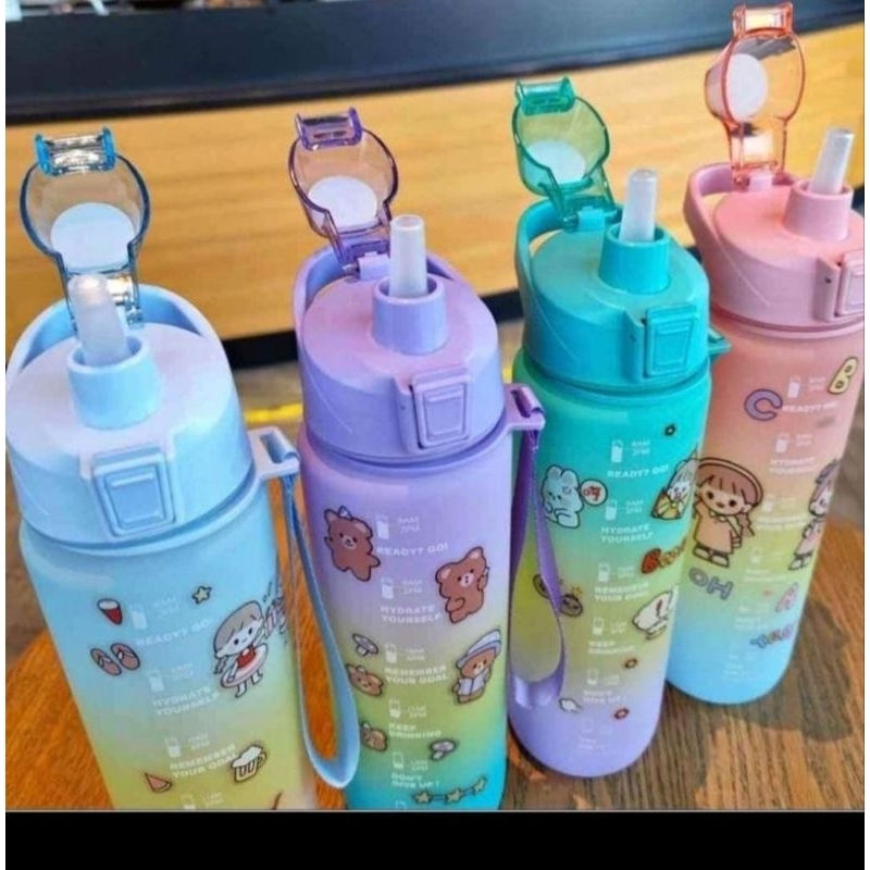 BOTOL VIRAL BOTOL 1LITER BOTOL SEDOTAN VARIAN WARNA KITA KIRIM RENDOM