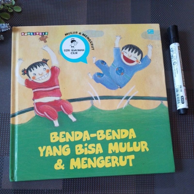 Buku edutivity anak preloved benda yang bisa mulur dan mengkerut