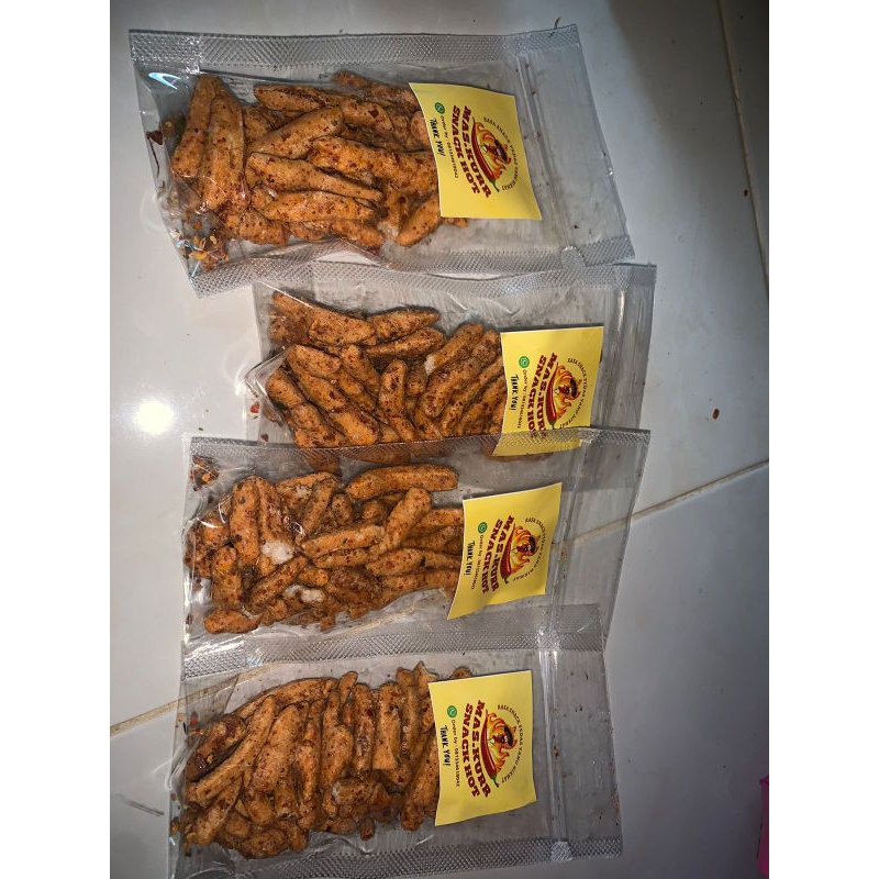 

Basreng Viral 50gr Pedas Daun Jeruk Bumbu Full cabe