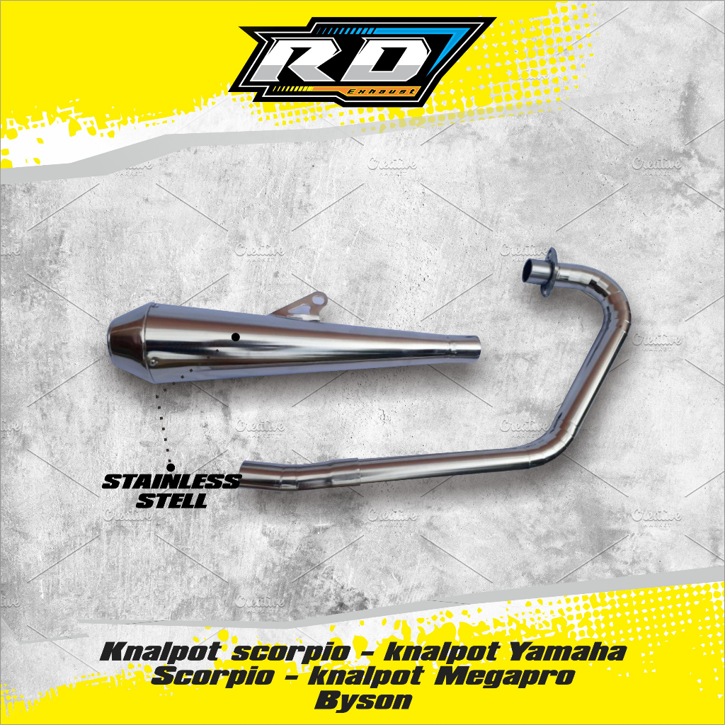Knalpot scorpio - knalpot Yamaha Scorpio - knalpot Megapro Byson