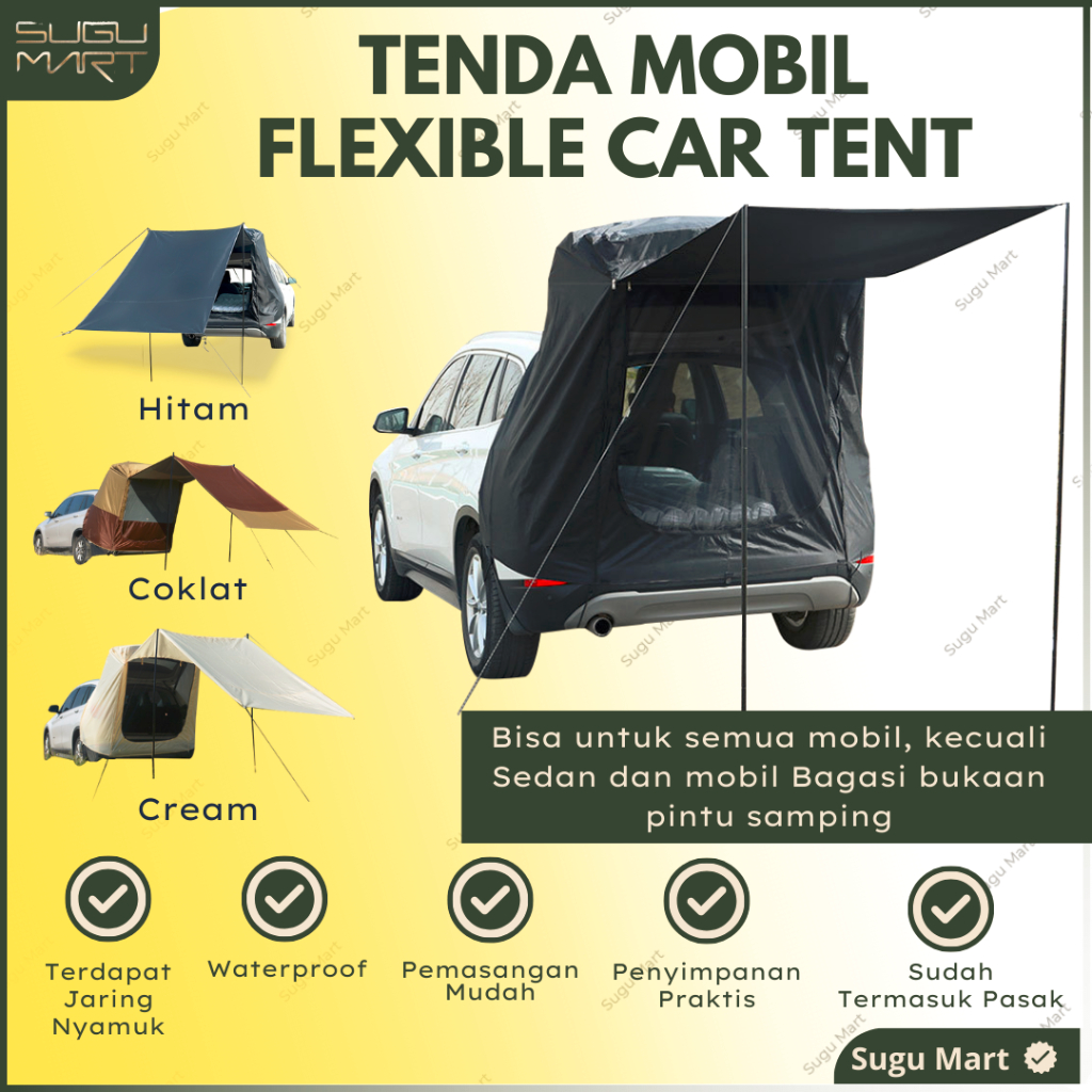 Tenda Camping Belakang Mobil | Tenda Camping Mobil Waterproof | Tenda Mobil Lipat | Tenda Mobil Port