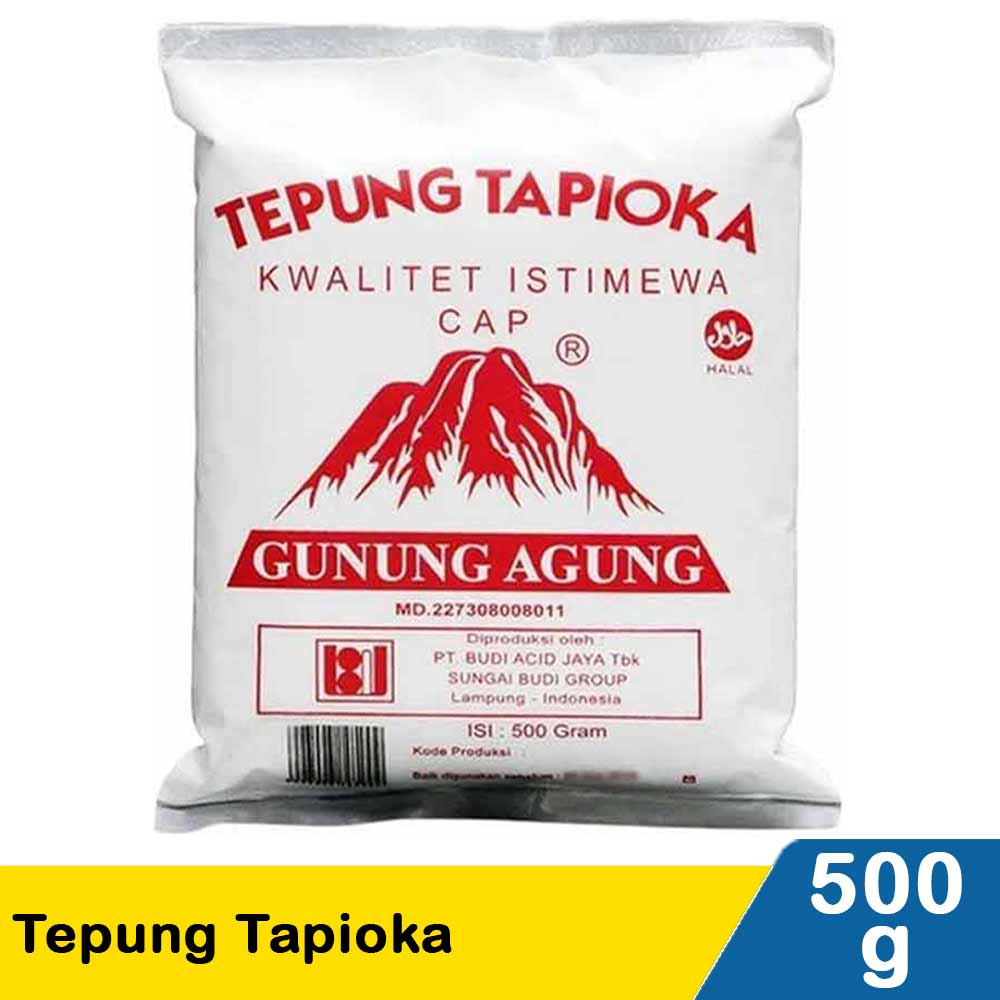 

TEPUNG TAPIOKA GUNUNG AGUNG MERAH 500GR