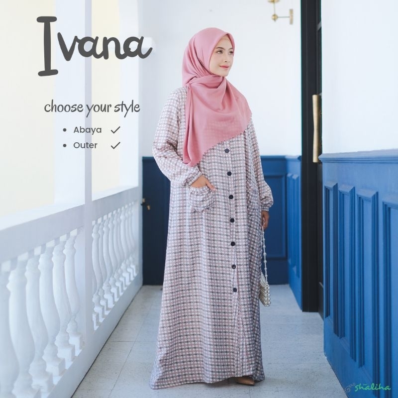 Ivana Abaya / Gamis Muslimah / Gamis Outer / Outer longdress