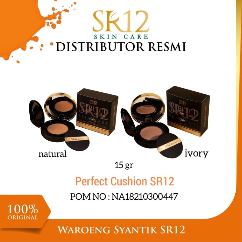CUSHION GLOWING TAHAN LAMA ANTI AIR BEDAK BASAH TAHAN LAMA PERFECT CUSHION SR12 ORIGINAL