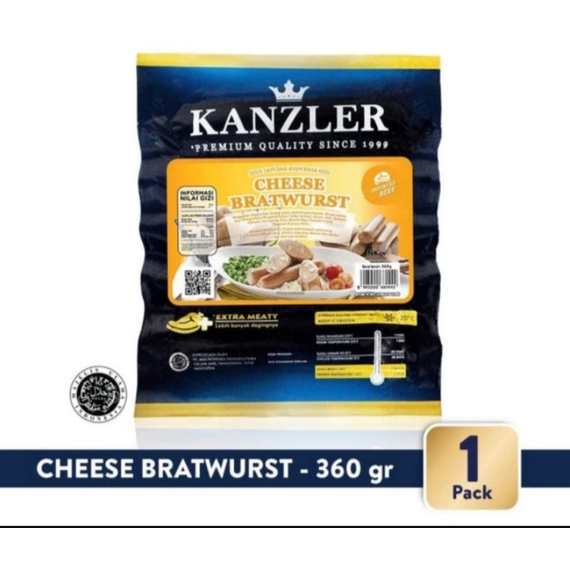 

kanzler sosis cheese bratwurst 360gr isi 5