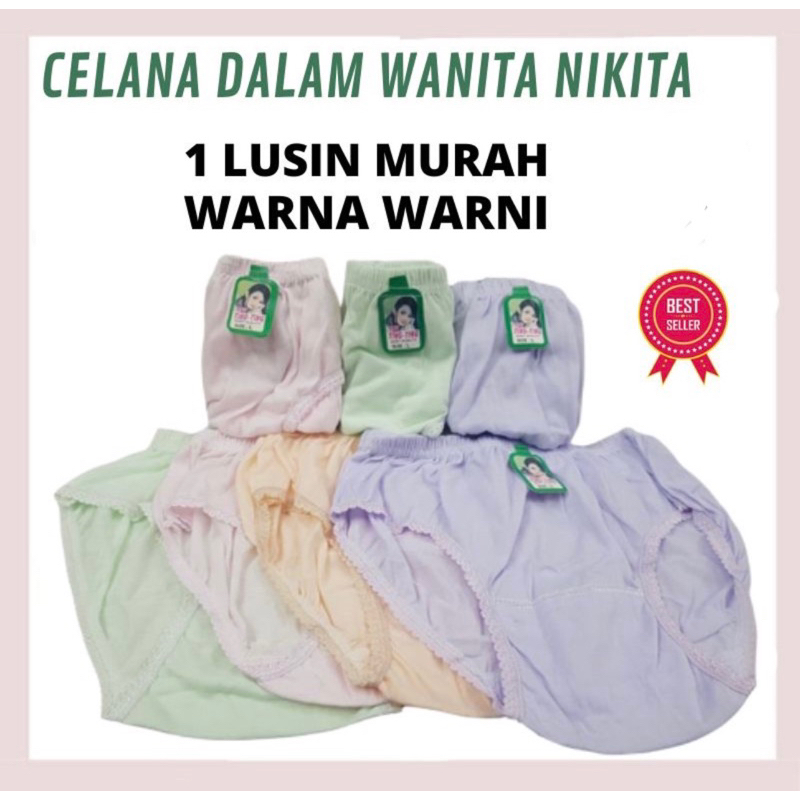 Celana Dalam Wanita Murah Nikita Grosir Import Katun CD wanita celana pendek daleman bawahan underwe