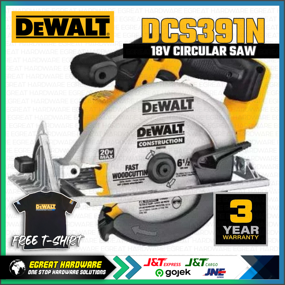 Dewalt DCS391N Circular Saw Cordless 18V XR 165MM