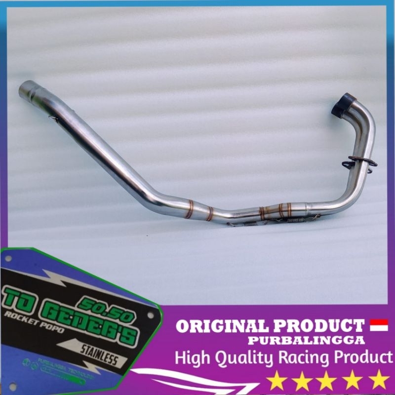 Knalpot Motor CBR 250RR 2 silinder full stainless steel 250cc