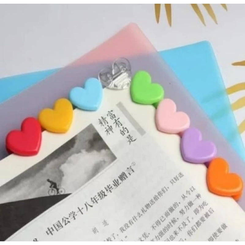 KAN Paper Clip Love Klip Jepitan Kertas Love Serbaguna Warna