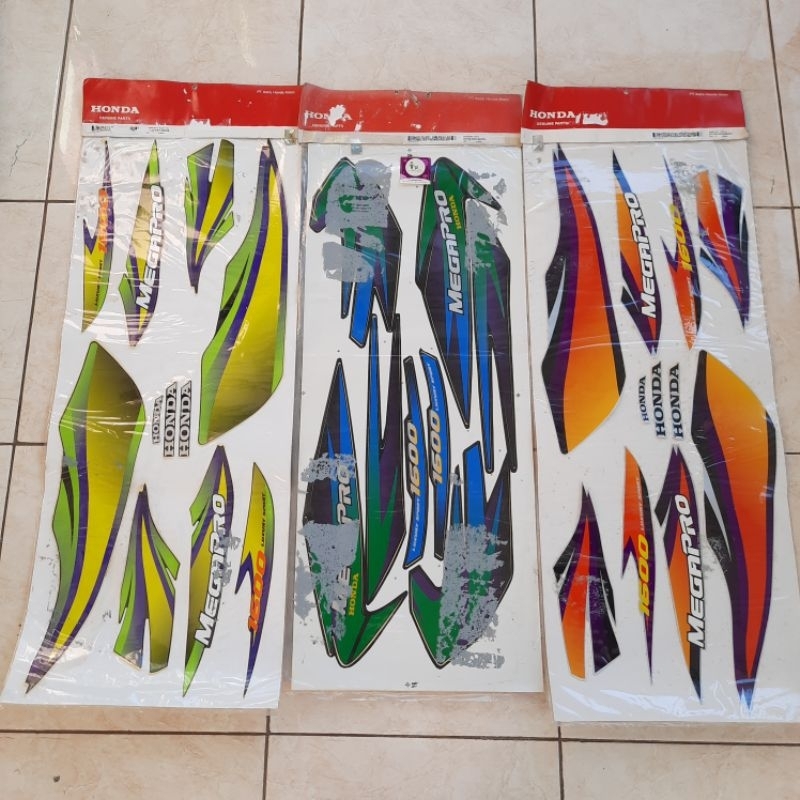 Stiker Striping Polet Megapro Mega Pro Megapro Hiu Lama Old Original AHM