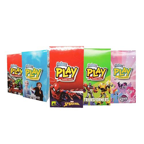 

[BOX] PERMEN RELAXA PLAY GUMMY CANDY 1 BOX ISI 12 SACHET PERMEN RASA BUAH