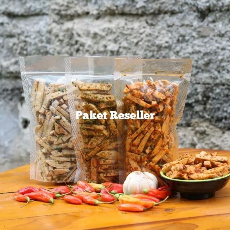 

Paket Reseller 25pcs Basreng Setik pedas daun jeruk kemasan 100grm.