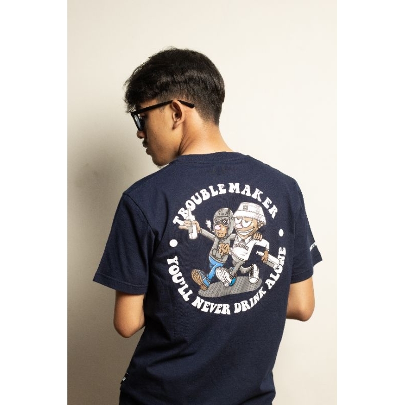TROUBLEMAKER TEES DRINK - TSHIRT - KAOS - BAJU CASUAL