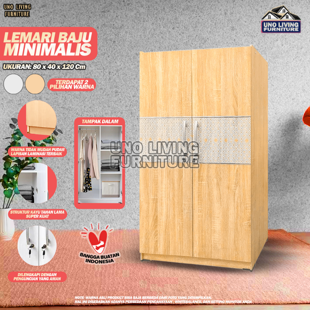 LEMARI KAYU MINIMALIS LEMARI PAKAIAN KAYU BABY LOCKER MINIMALIS BL05 LEMARI GANTUNGAN LEMARI KAYU MI