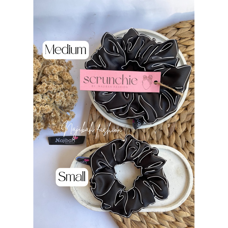 [FREE POUCH] Scrunchie rayon ❤️ ikat rambut korea