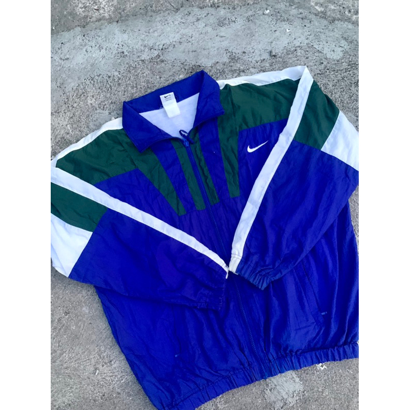 Jacket Windbreaker Nike Center Threetone Vintage 90’s