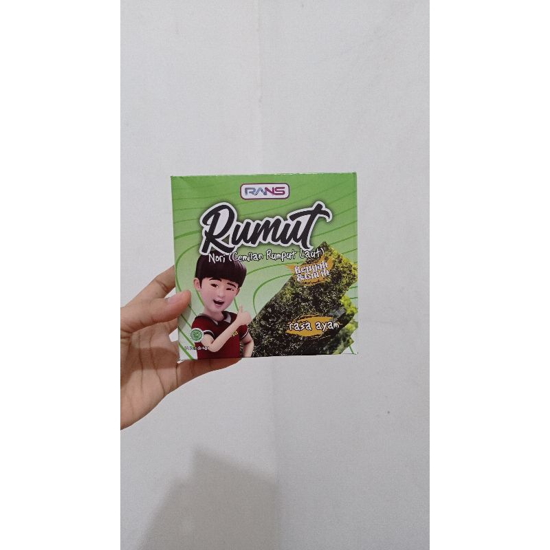 

Rumput Laut Nori Rumut Rans Cemilan rumput laut renyah dan gurih rasa ayam