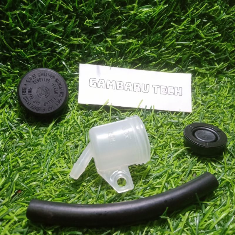 TABUNG MINYAK REM DEPAN/BELAKANG BREMBO UNIVERSAL MOTOR MODEL COSTUM BREMBO ORIGINAL SET SLANG
