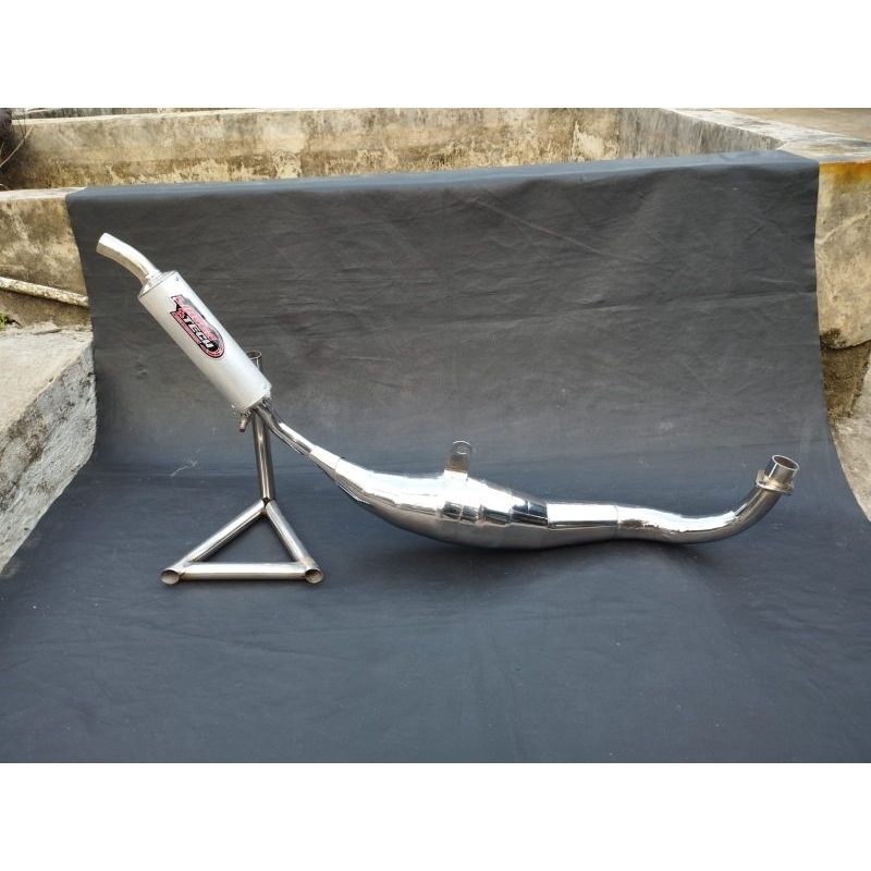 KNALPOT FIZR BM POWER SCORPIO FULL CHROME