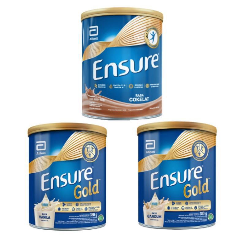 

Ensure Susu Bubuk Nutrisi Dewasa Vanila Cokelat Gandum 380 gr Nutrition Powder Fos A