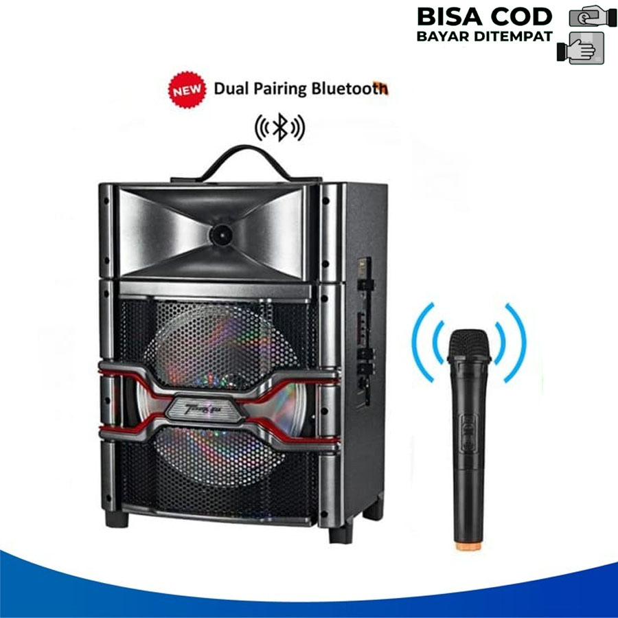 Speaker Teckyo 779C By GMC Speaker meeting Portable Free Mic Karaoke