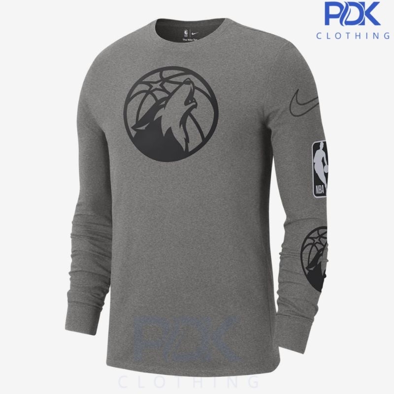 Kaos Baju Lengan Panjang NBA Basketball Minessota Timberwolves