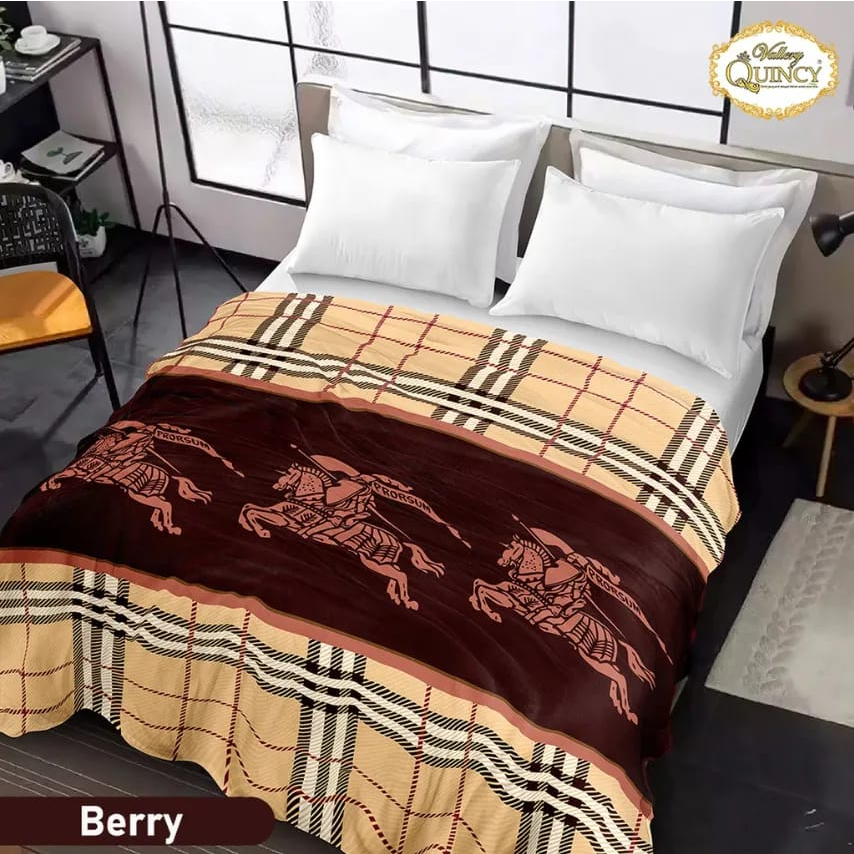 VALLERY QUINCY - Selimut Motif Jumbo Super Soft Emboss Blanket Ukuran Size 200x220 CM vallery quincy