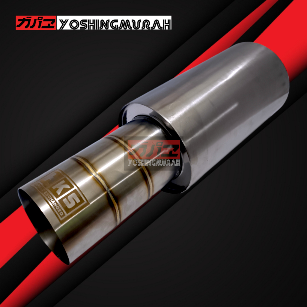 HKS Knalpot Mobil Full Stainles Plong Titan Manual Matic Variasi Las Argon