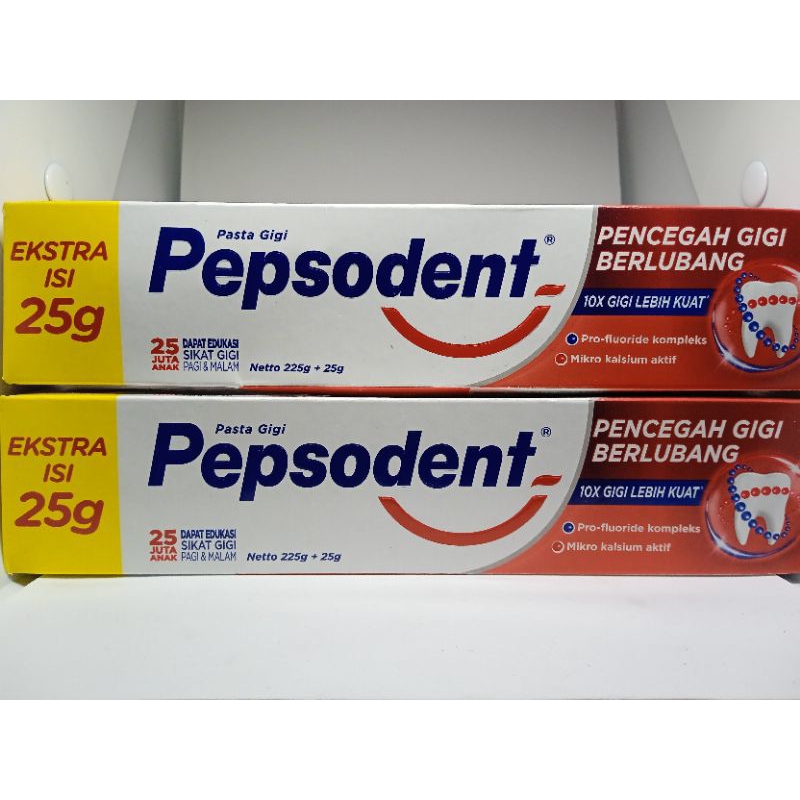 Pepsodent Pencegah Gigi Berlubang 225 + 25 Gram