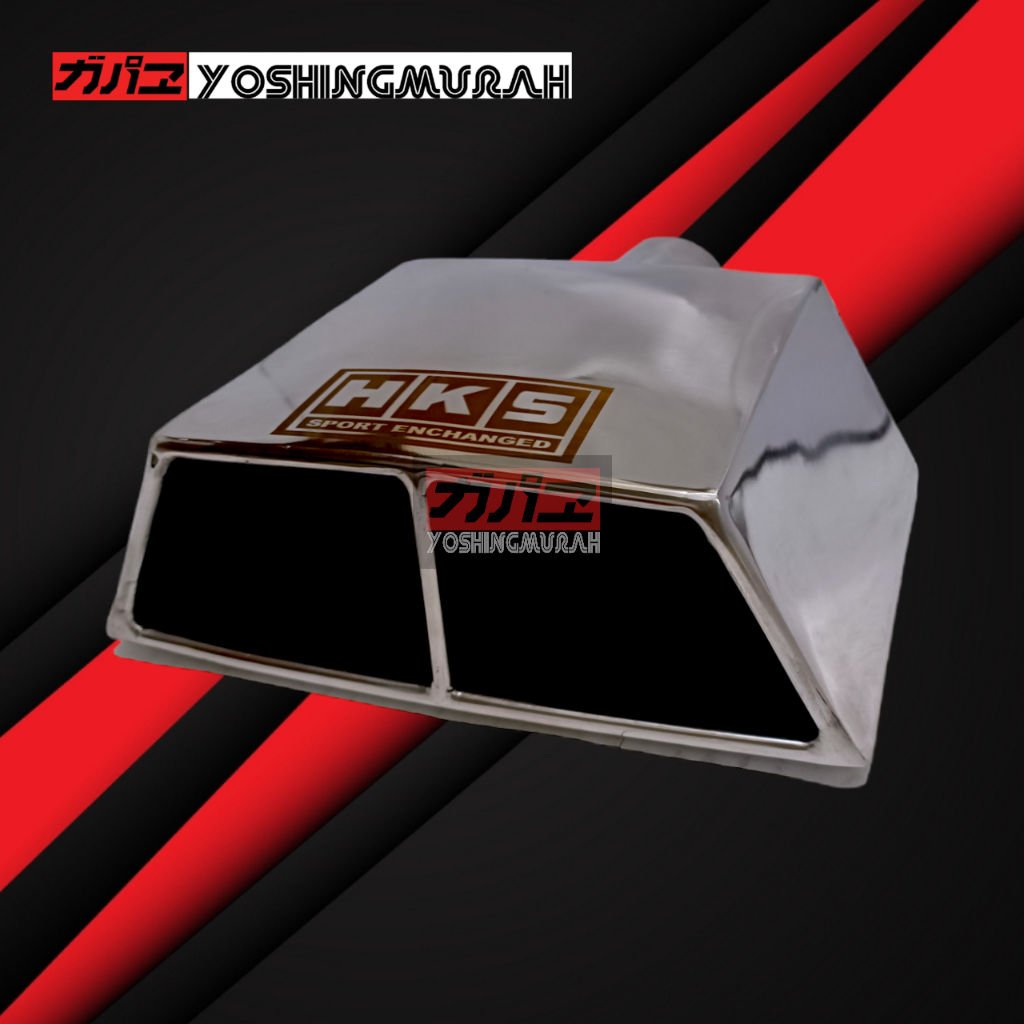 Knalpot SUOS Trapesium Mobil Bensin Solar Truk Bus Mikro