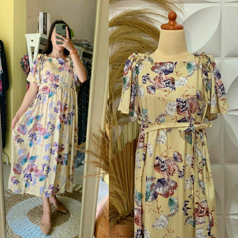 Daster kekinian | Daster serut pundak | daster rayon