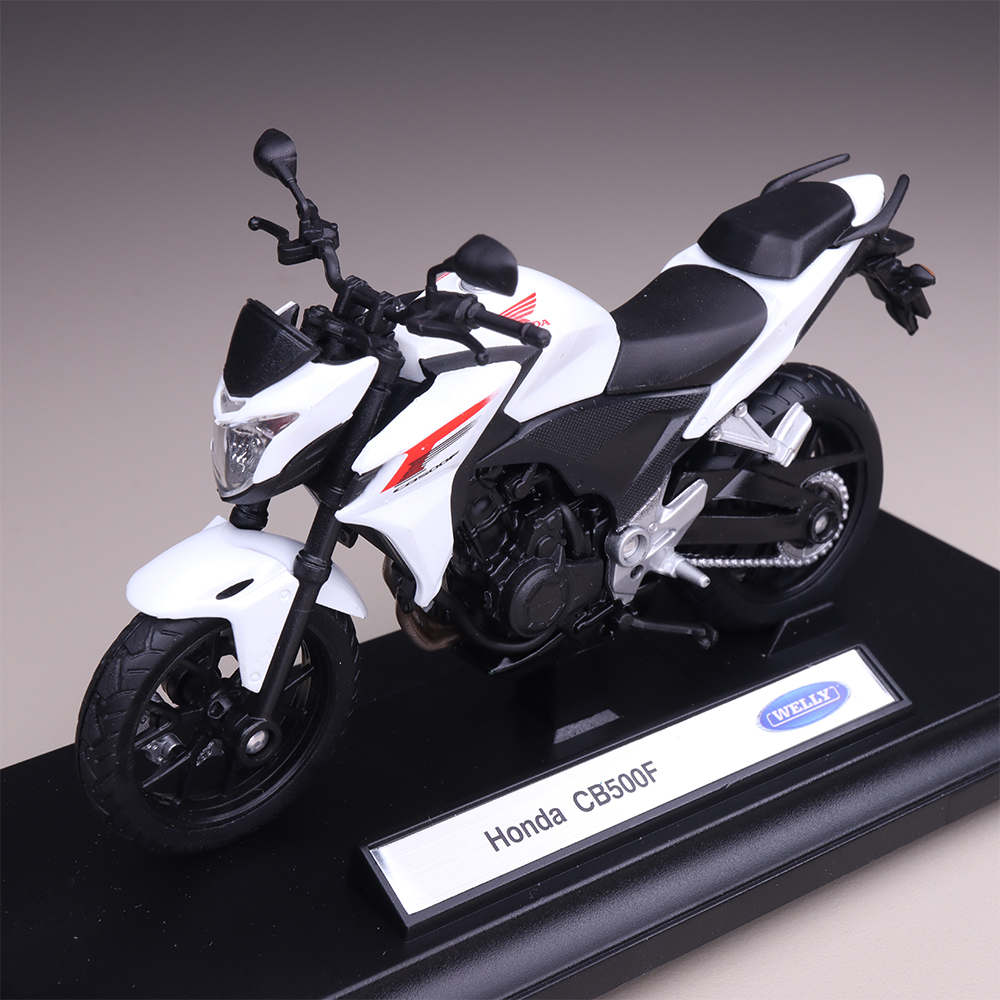 Miniatur Motor Welly 2014 Honda CB500F Skala 1:18 Diecast Mainan Koleksi