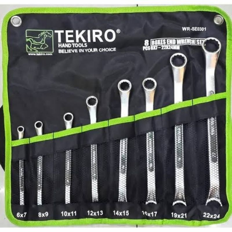 kunci ring set 8 pcs TEKIRO 6-24 mm ring set tekiro