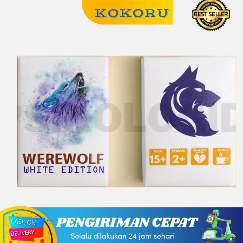 KOKORU-Kartu Werewolf White Edition Kedua Mafia Games [NEW] READY