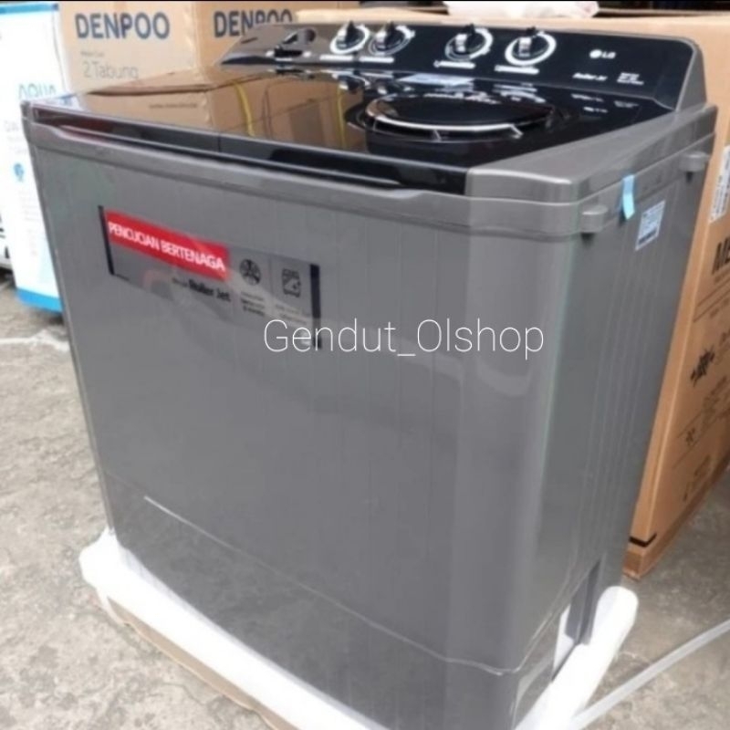 (Khusus Wilayah Kota Palembang) Mesin Cuci 2 Tabung 18KG LG P-1800RTM/LG Mesin Cuci 2 Tabung 18kg LG