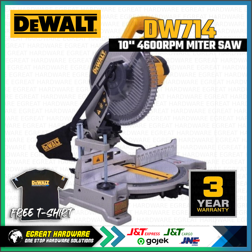 Dewalt DW714 10" Miter Saw Kayu 1650W 255mm