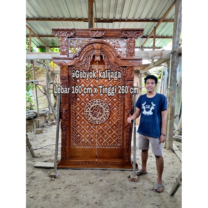 gebyok kombinasi pintu Nabawi