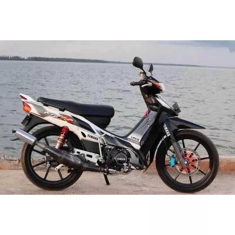 Striping lis sticker standar ORI yamaha fiz r fizr f1z 2001 2002 sporty hitam putih