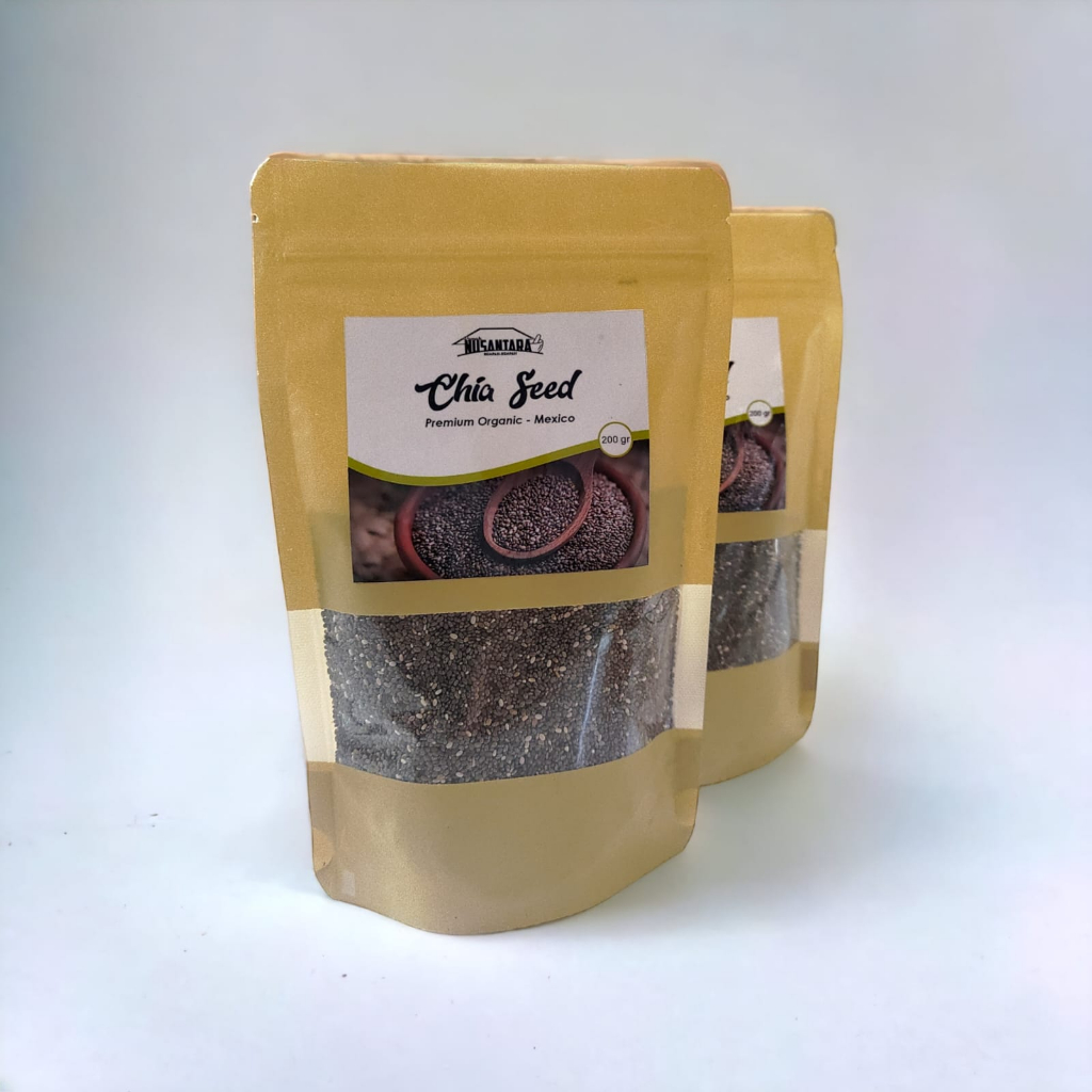 

Chia Seed Black Origin Mexico 200gr - Premium Organic Biji Chia Hitam