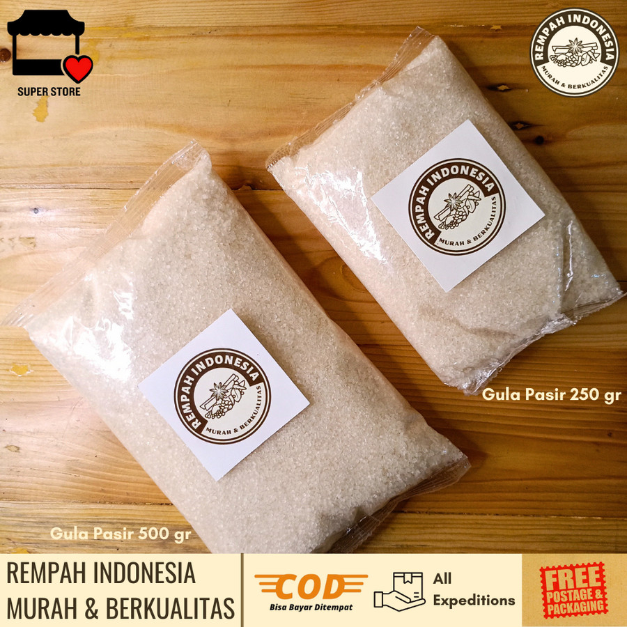 

Gula Putih | Gula Pasir | Gula Masak | Gula Bumbu | Bumbu Masak | Gula Putih Original | Gula Murni 100% | Gula Putih Kemasan Ekonomis 250 Gram , 500 Gram , 1 Kilo Gram Variasi | Gula Curah | Gula Local | Sweet sugar | sugar | White Sugar