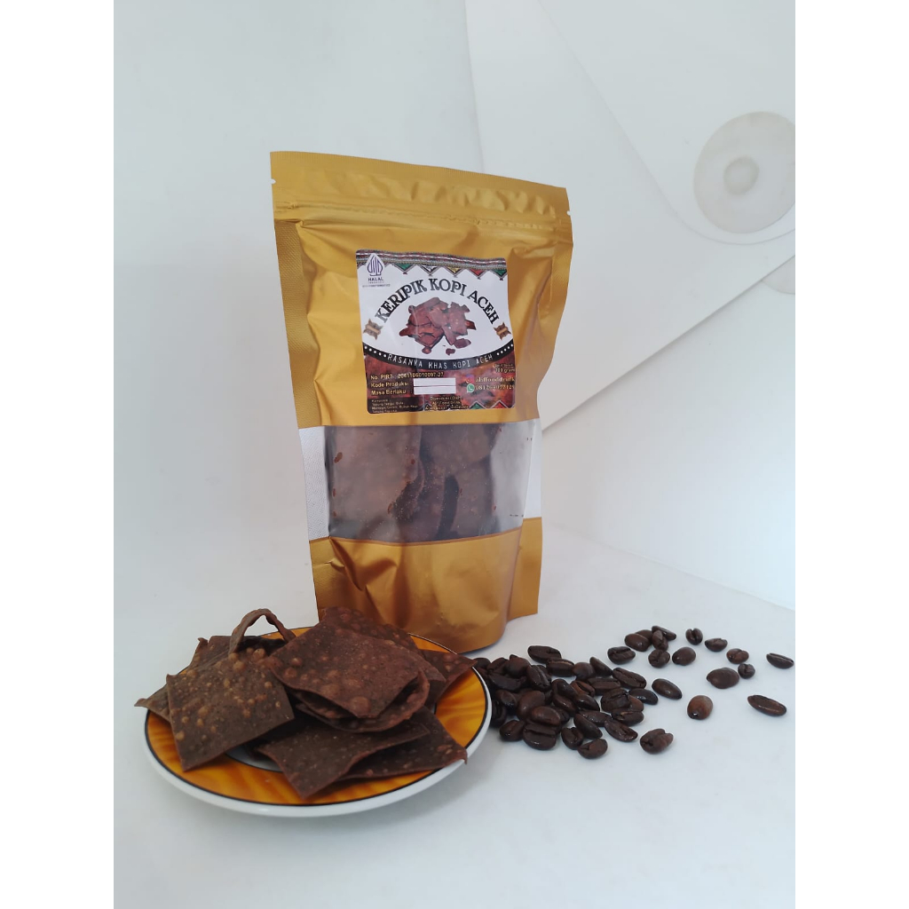 

Keripik kopi asli khas Aceh / Cemilan keripik kopi Aceh