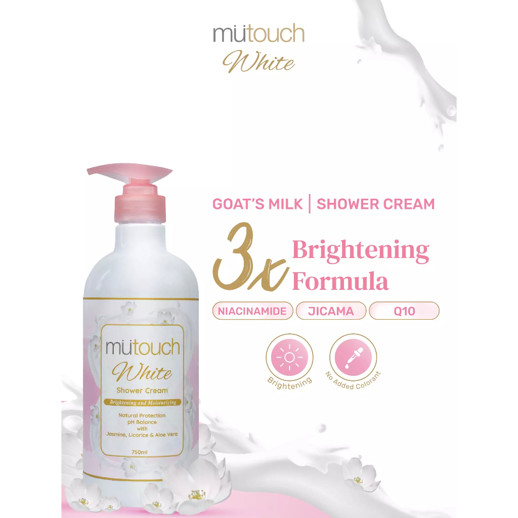 Mutouch White Body Shower Cream/body Lotion