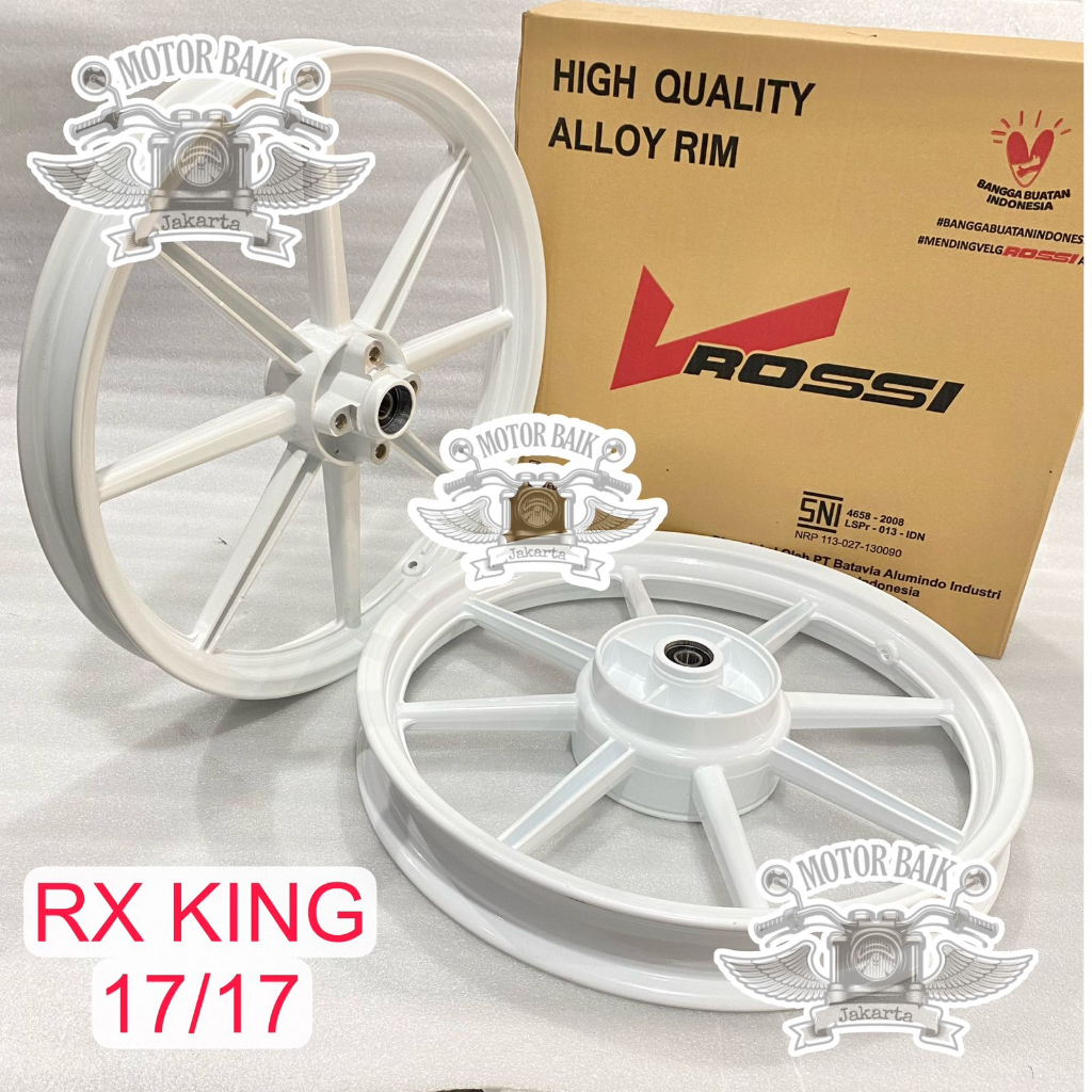 velg veleg pelek racing VROSSI V ROSSI SWAN palang 8 lurus rx king ring 17 lebar 160/185