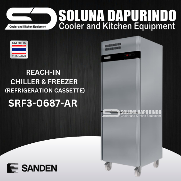 SANDEN S/S REF UPRIGHT FREEZER SRF3-0687-AR / SRF3 0687 AR / SRF30687AR