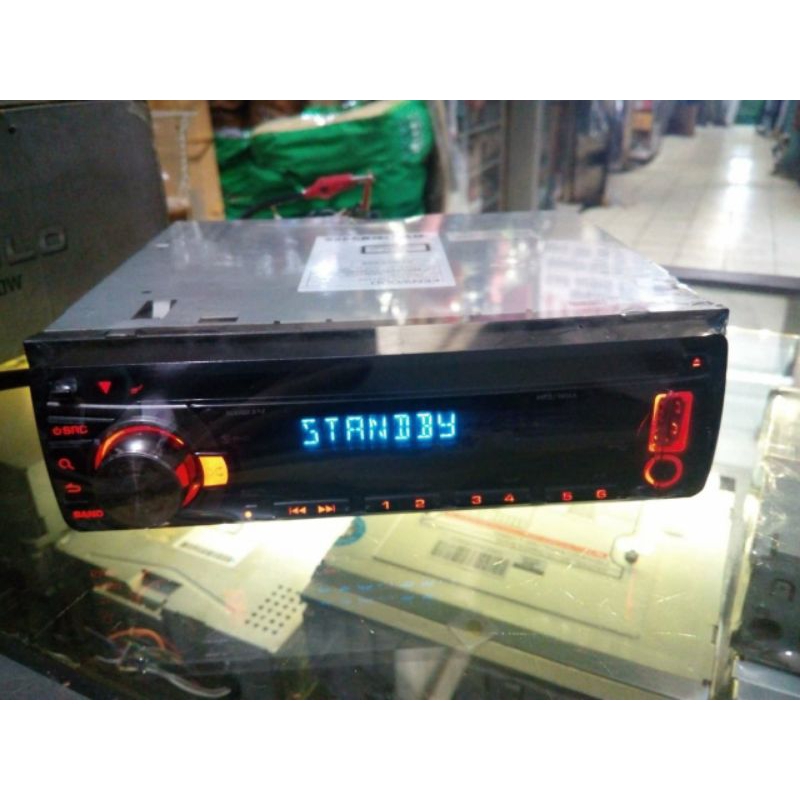 Singledin Kenwood CD MP3 USB Aux radio am FM headunit audio mobil