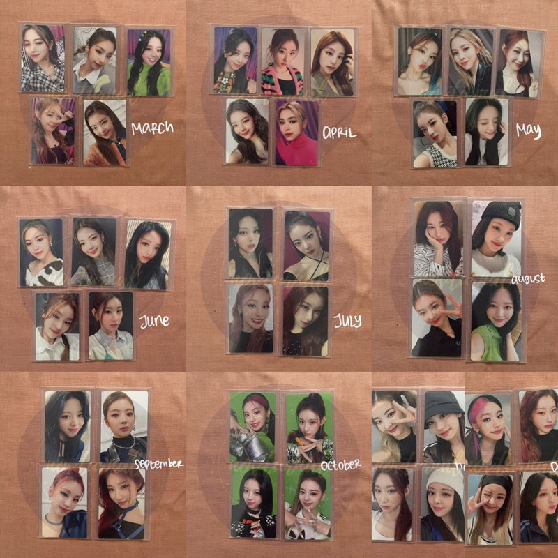 ITZY No Bad Days NBD Ryujin Chaeryeong Lia Yuna Yeji Maret April Mei Juni Juli Agustus September Okt