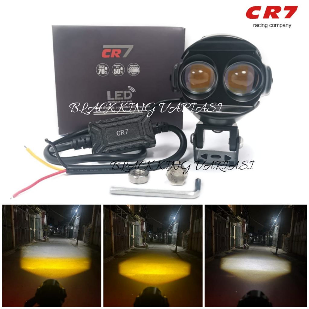 Lampu Tembak Laser LED 2 Mata SQL Lampu Tembak Laser Gun Putih Kuning Lampu Tembak Sorot Led 2 Mata 