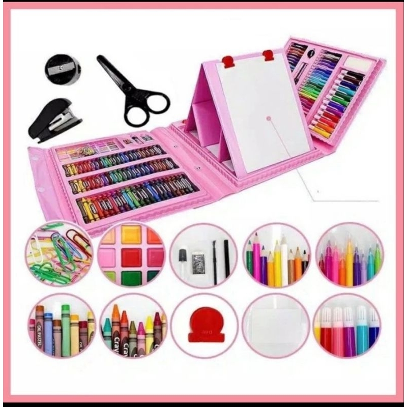 

art set 208 pensil warna crayon set indihe